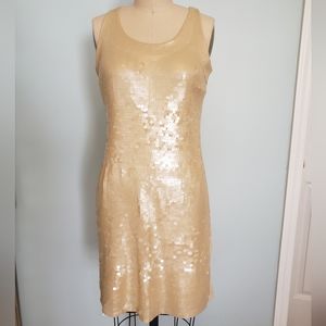 Cremieux Stretchy Party Dress, Pearl Sequin, XS